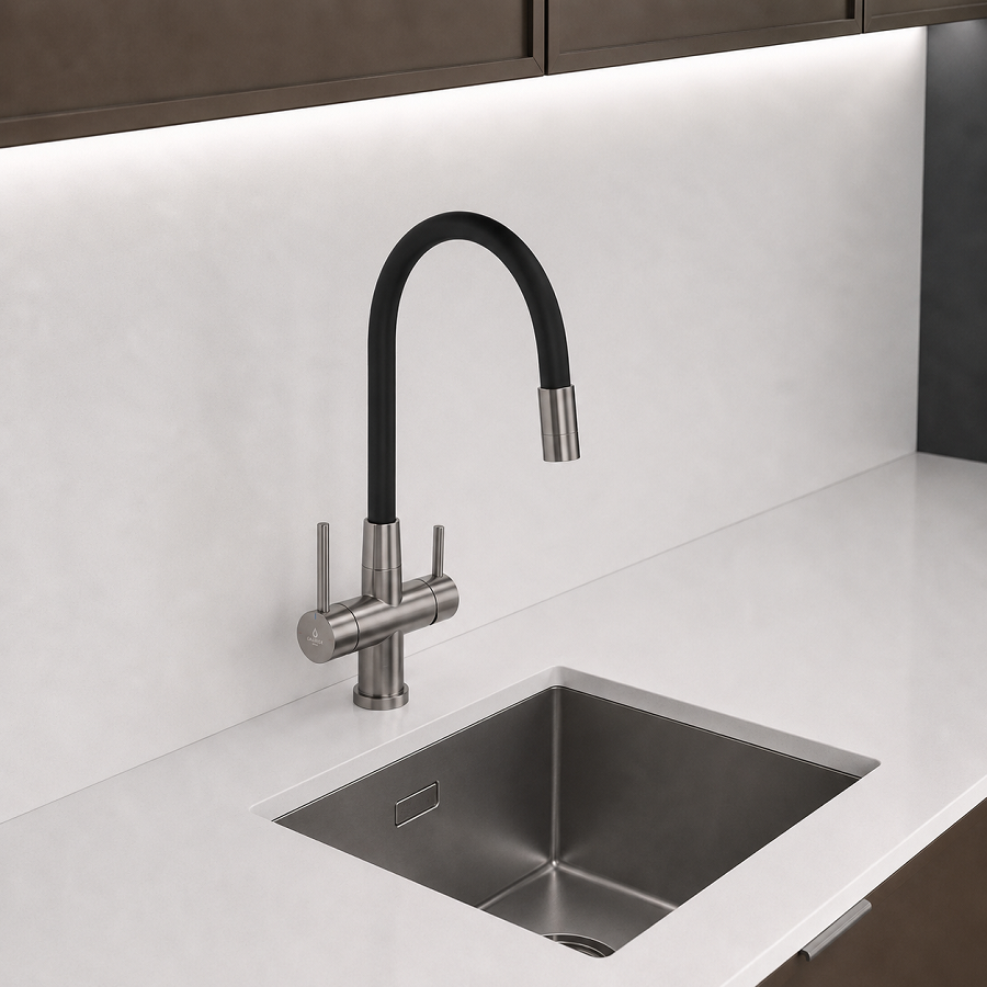 Смеситель кухонный Grandex Aqua Flex ANTHRACITE (9020383)