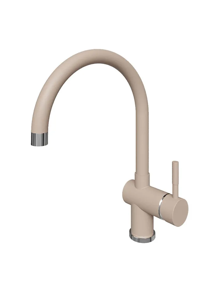 Смеситель кухонный Grandex Aqua BASIC-C BEIGE (9003013)